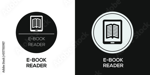 Creative (E-book reader) Icon, Vector sign.
