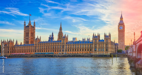 Canvas Print Big Ben in London During Sunset