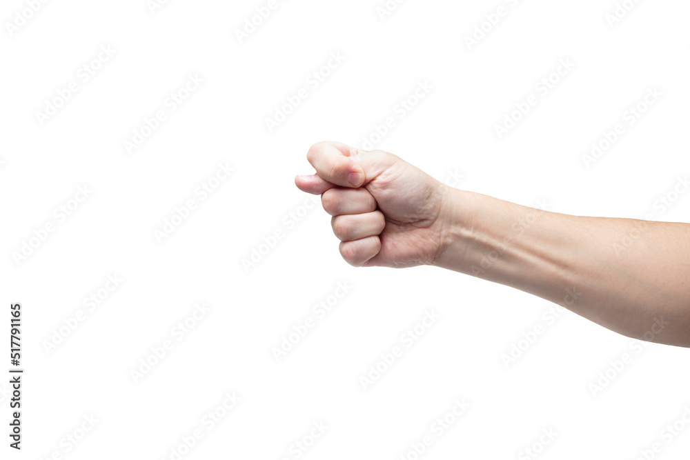 Hand along the camera shows a fig gesture Hand along the camera shows a fig gesture