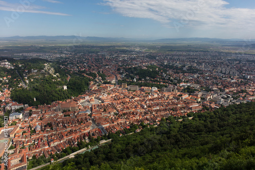 Over view of Brasov city Romania