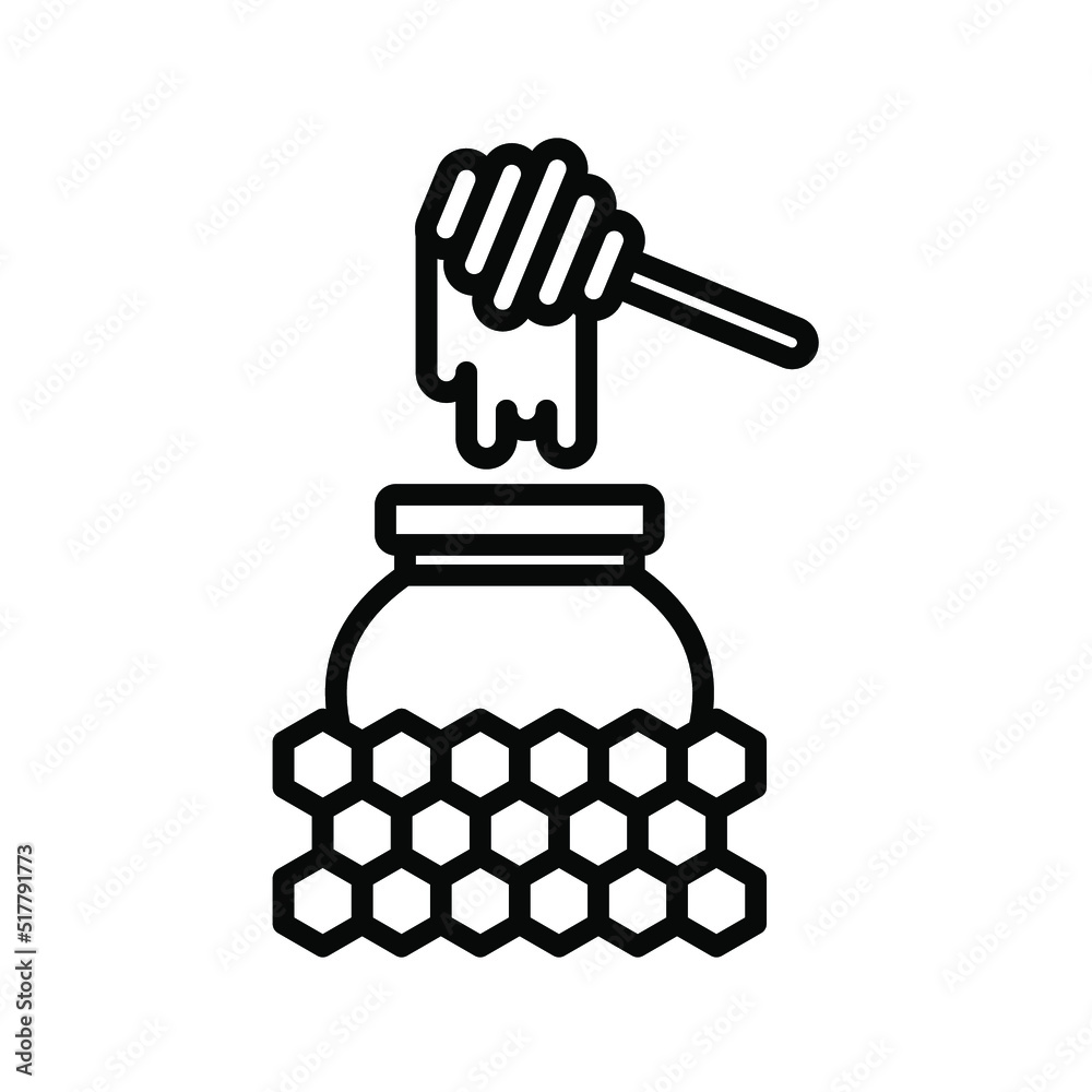 Honey icon. honey spa therapy sign. vector illustration Honey icon. honey spa therapy sign. vector illustration