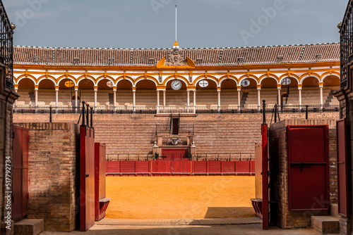 The Plaza de Toros in Seville, Andalusia, Spain