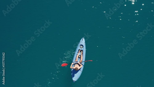 Kayak, lago di Ledro, Trentino, Italia photo