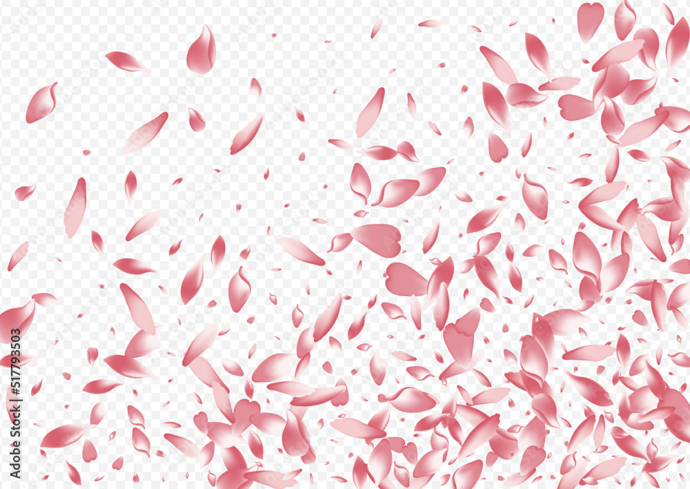 Red Leaf Vector Transparent Background. Tree