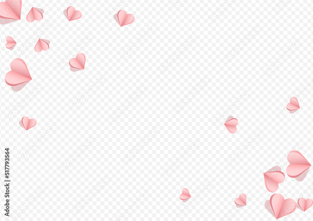 Maroon Color Hearts Vector Transparent Backgound.