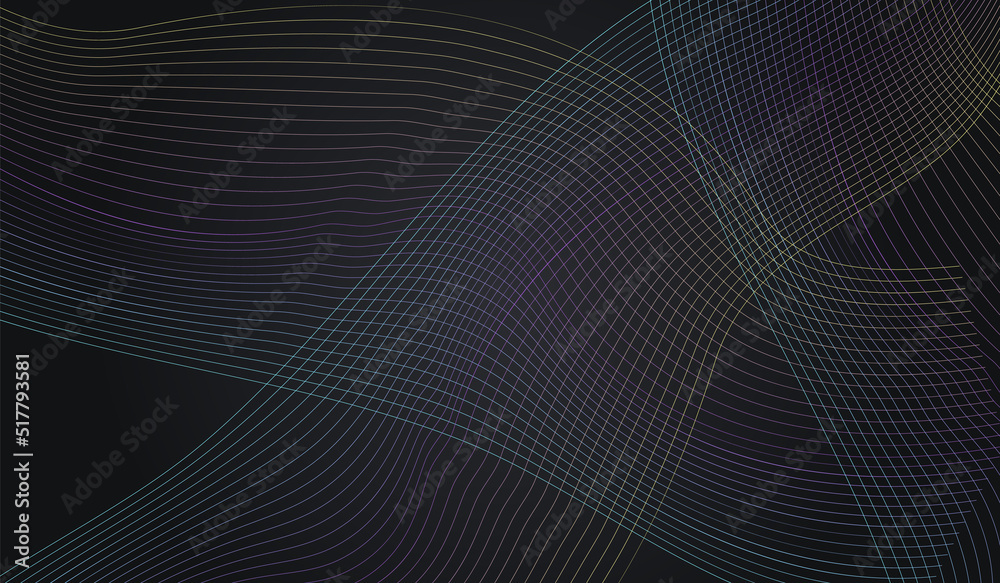 Rainbow Curve Creative Vector Black Background. Rainbow Curve Creative Vector Black Background.