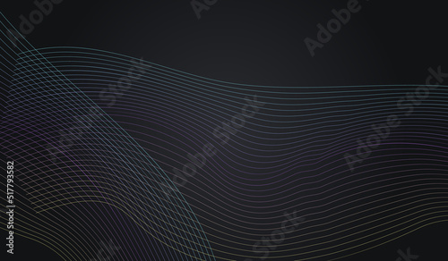 Neon Dynamic Element Smooth Vector Black