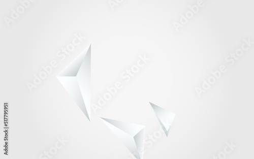 Transparent Triangle Abstract Vector Gray