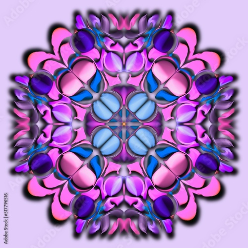 flower on pink background