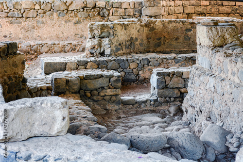 Obraz na płótnie Ancient home of Saint Peter in Capernaum, Israel