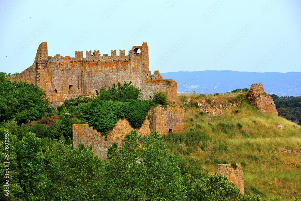ruins of the castle of rivellino Tuscania Italy