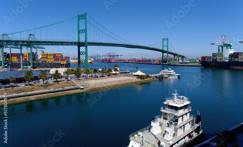 Shipping Channel Under Vincent Thomas Bridge photo
