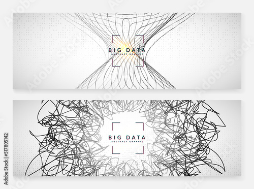 Big data learning. Digital technology abstract
