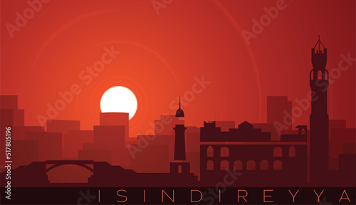 Alexandria Low Sun Skyline Scene