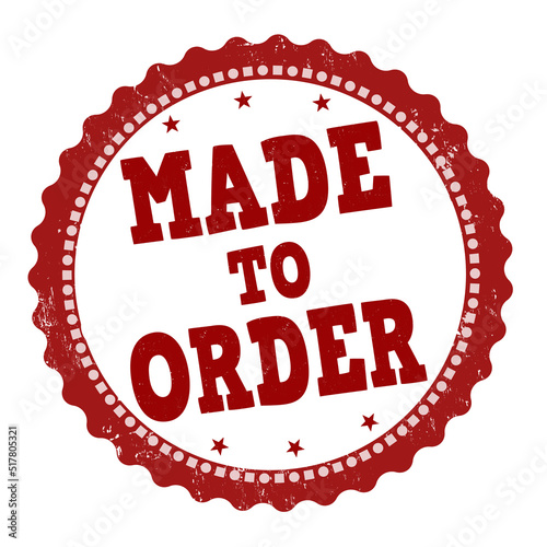 Made to order grunge rubber stamp