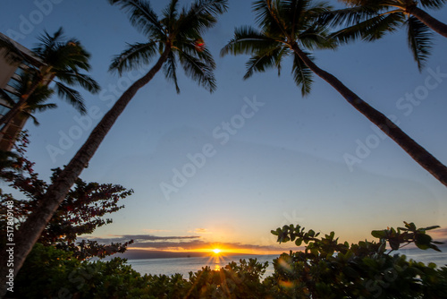 Photo Maui Sunset in Late January - Maalea, Maui, Hawaii