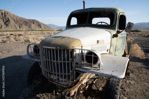 1942 Dodge Power Abandoned And Said To Be Driven By The 1960 s Cult Manson Family In Ballarat  California s Ghost Town.