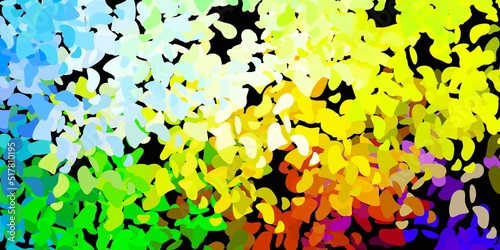Light multicolor vector pattern with abstract shapes.