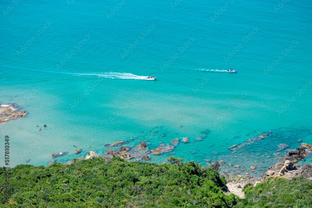 Obraz premium Scenic view from Tamanart Beach in Collo, Algeria