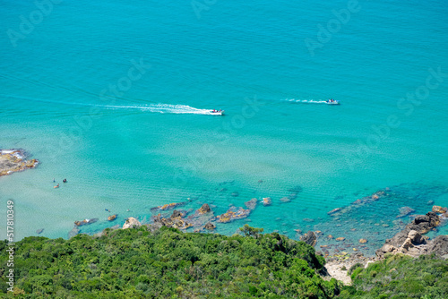 Scenic view from Tamanart Beach in Collo, Algeria