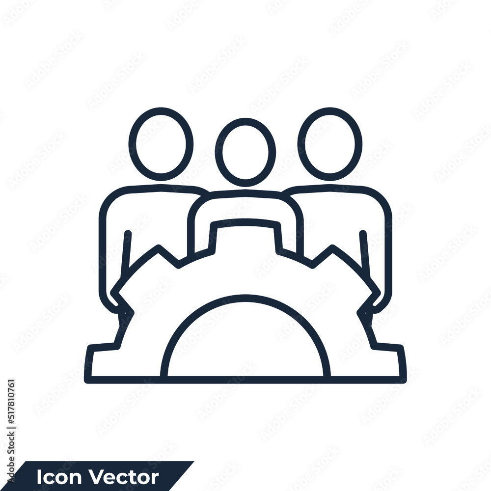 work group icon logo vector illustration. Management team symbol template for graphic and web design collection work group icon logo vector illustration. Management team symbol template for graphic and web design collection