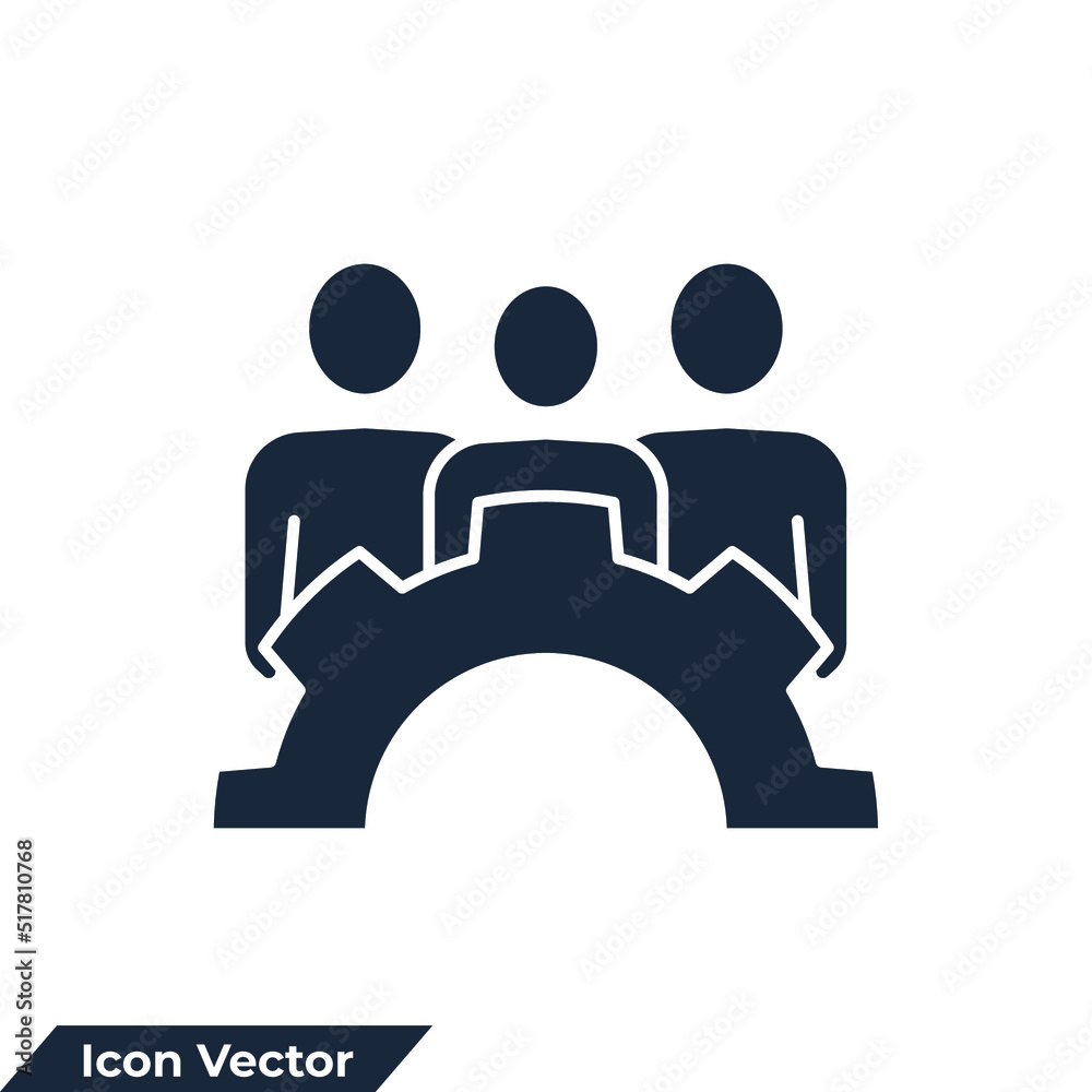 work group icon logo vector illustration. Management team symbol template for graphic and web design collection work group icon logo vector illustration. Management team symbol template for graphic and web design collection