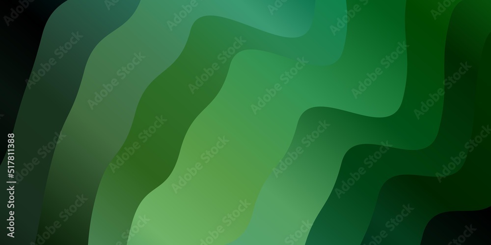 Light Blue, Green vector background with curves. Light Blue, Green vector background with curves.