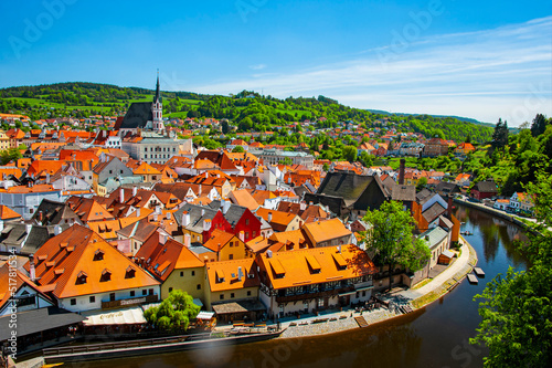 Chesky Krumlov, a beautiful Czech town in South Bohemia. It is most famous for its historic Old Town