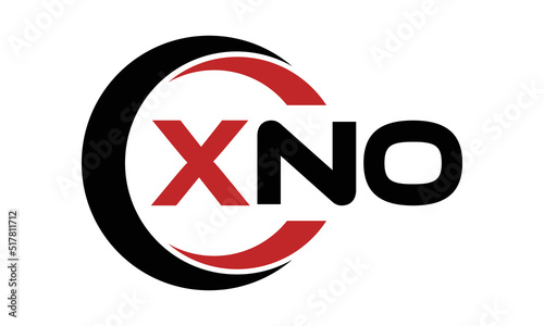XNO swoosh three letter logo design vector template | monogram logo | abstract logo | wordmark logo | letter mark logo | business logo | brand logo | flat logo | minimalist logo | text | word | symbol photo