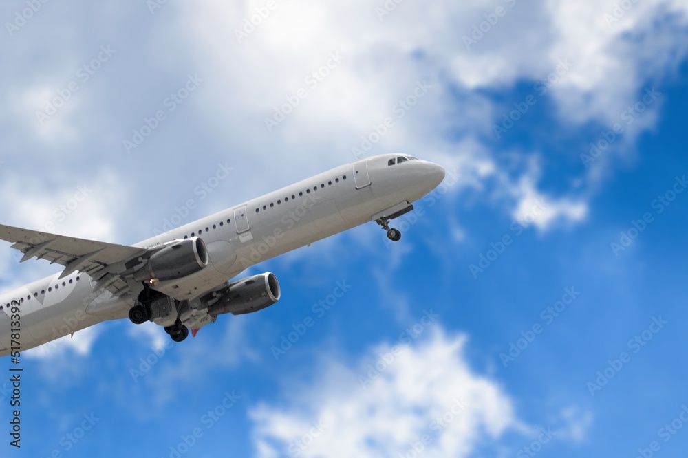 Aeroflot big passenger plane in the blue sky. Aeroflot big passenger plane in the blue sky.