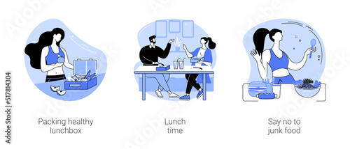 Healthy snack isolated cartoon vector illustrations se