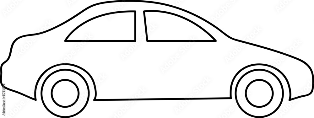 Black car icon flat, vector illustration on white background..eps Black car icon flat, vector illustration on white background..eps