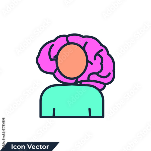 personality improvement icon logo vector illustration. ability symbol template for graphic and web design collection