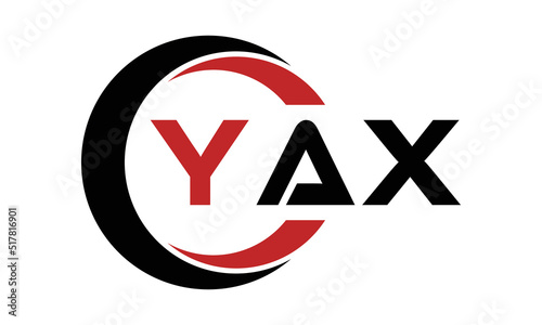 YAX swoosh three letter logo design vector template | monogram logo | abstract logo | wordmark logo | letter mark logo | business logo | brand logo | flat logo | minimalist logo | text | word | symbol photo