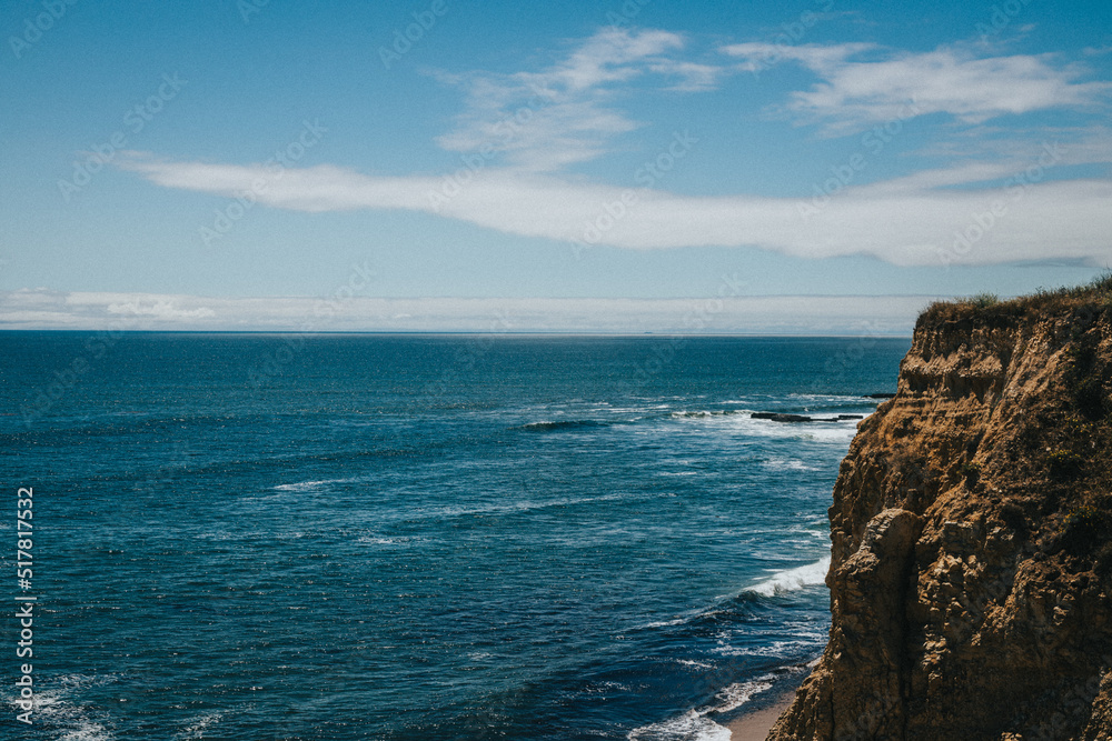 cliff off the coast