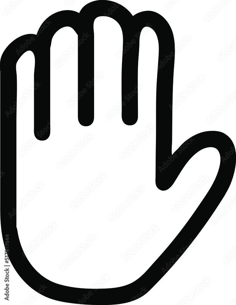 hand vector icon illustretion on white background..eps hand vector icon illustretion on white background..eps