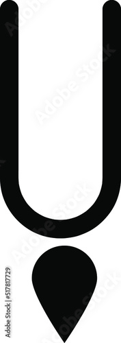 Indian Tilak sign simple icon on background.eps