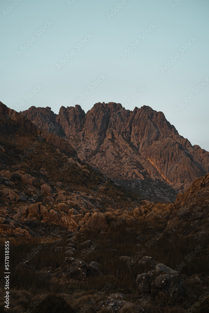 Mountain of stones in an arid place Itatiaia