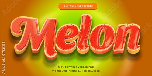 Melon modern text effect editable