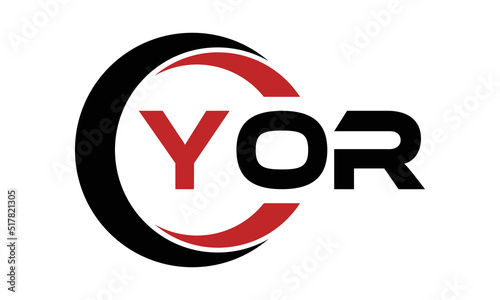 YOR swoosh three letter logo design vector template | monogram logo | abstract logo | wordmark logo | letter mark logo | business logo | brand logo | flat logo | minimalist logo | text | word | symbol