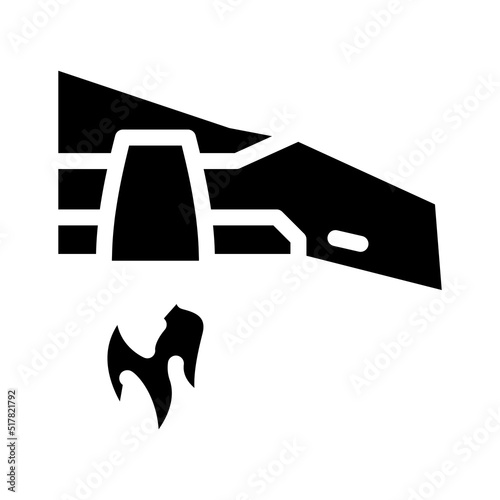 techno wing glyph icon vector. techno wing sign. isolated symbol illustration