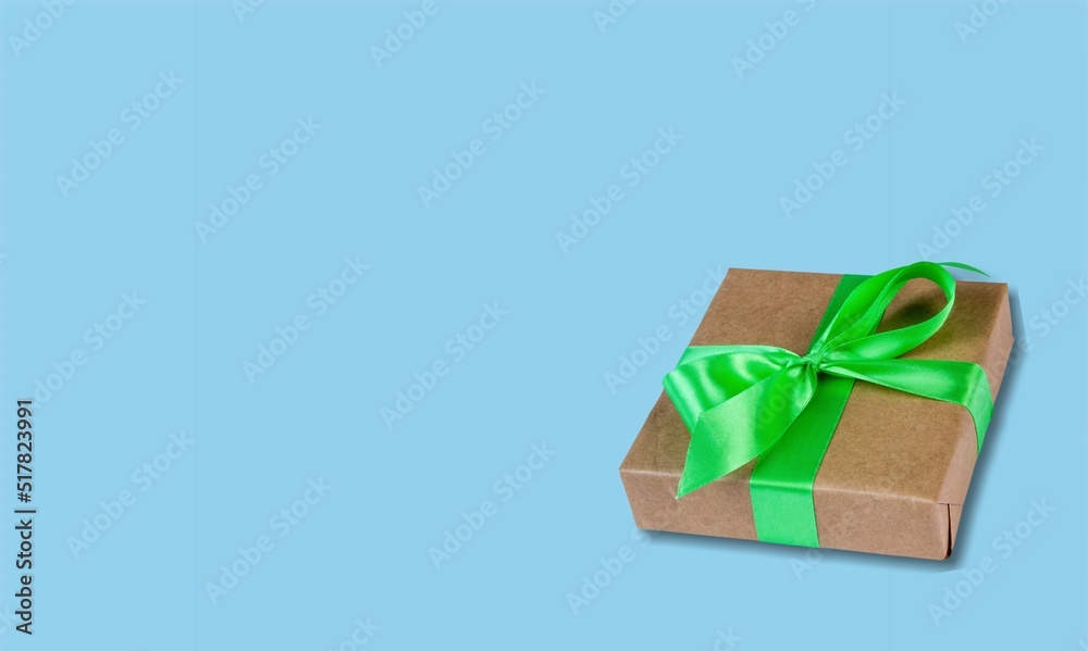 Happy Fathers day concept. Gift box with ribbon bow design. Happy Fathers day concept. Gift box with ribbon bow design.