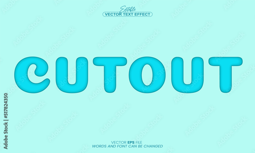 cutout text effect cutout text effect
