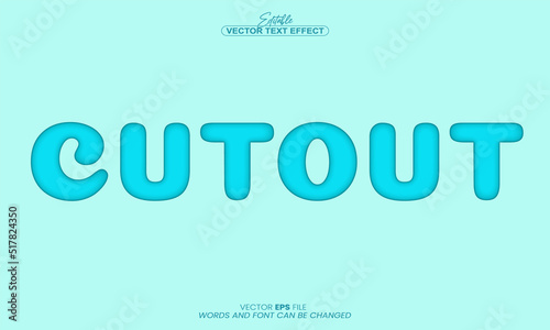 cutout text effect