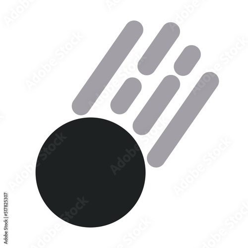 Meteor Comet with Two Tone Icon