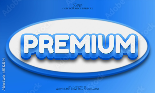 premium 3d text effect
