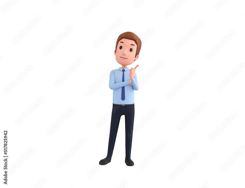 Businessman character thinking in 3d rendering. Businessman character thinking in 3d rendering.