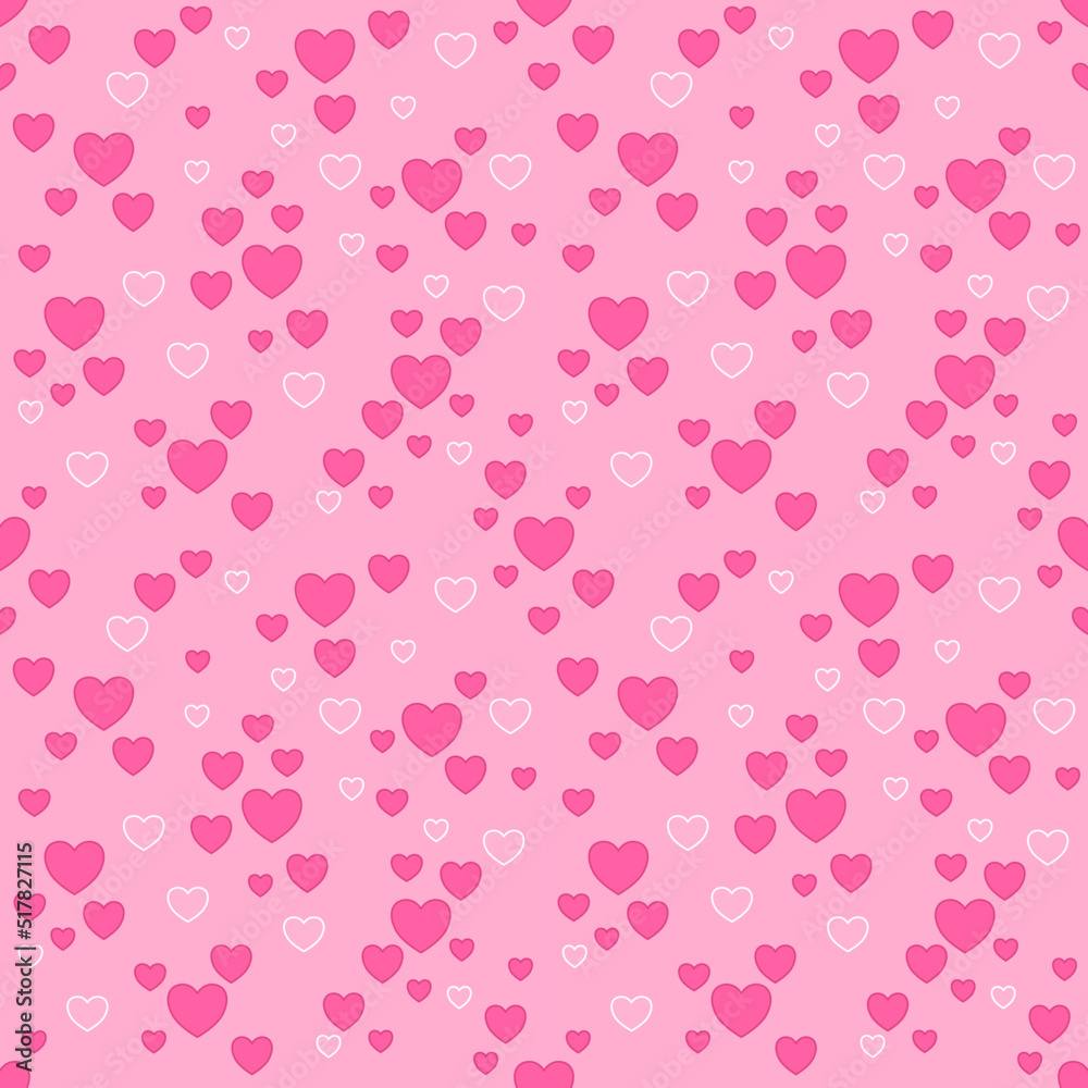 seamless pattern with hearts