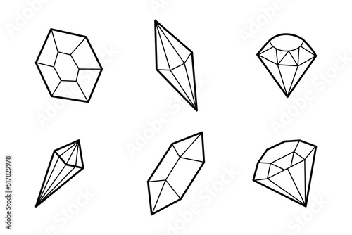 diamond icon set