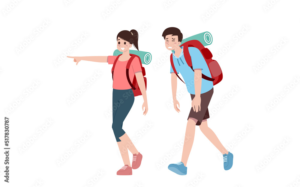 Group of young tourist characters. Traveling tourists with travel backpack going on vacation trip after covid-19 virus was diminish. Vacation people isolated vector. Summer character, woman and man. Group of young tourist characters. Traveling tourists with travel backpack going on vacation trip after covid-19 virus was diminish. Vacation people isolated vector. Summer character, woman and man.